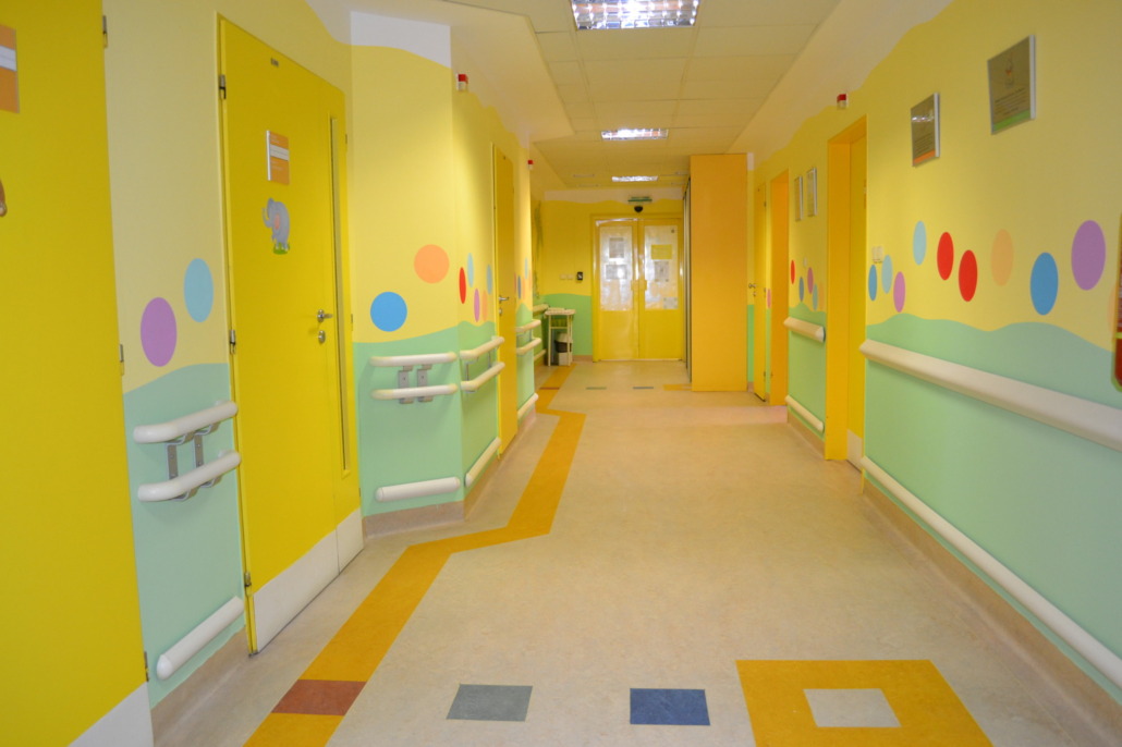 detské oddelenie Liptovskej nemocnice - chodba