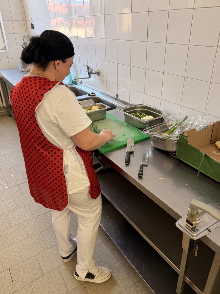 príprava stravy oddelenia liečebnej výživy a stravovania