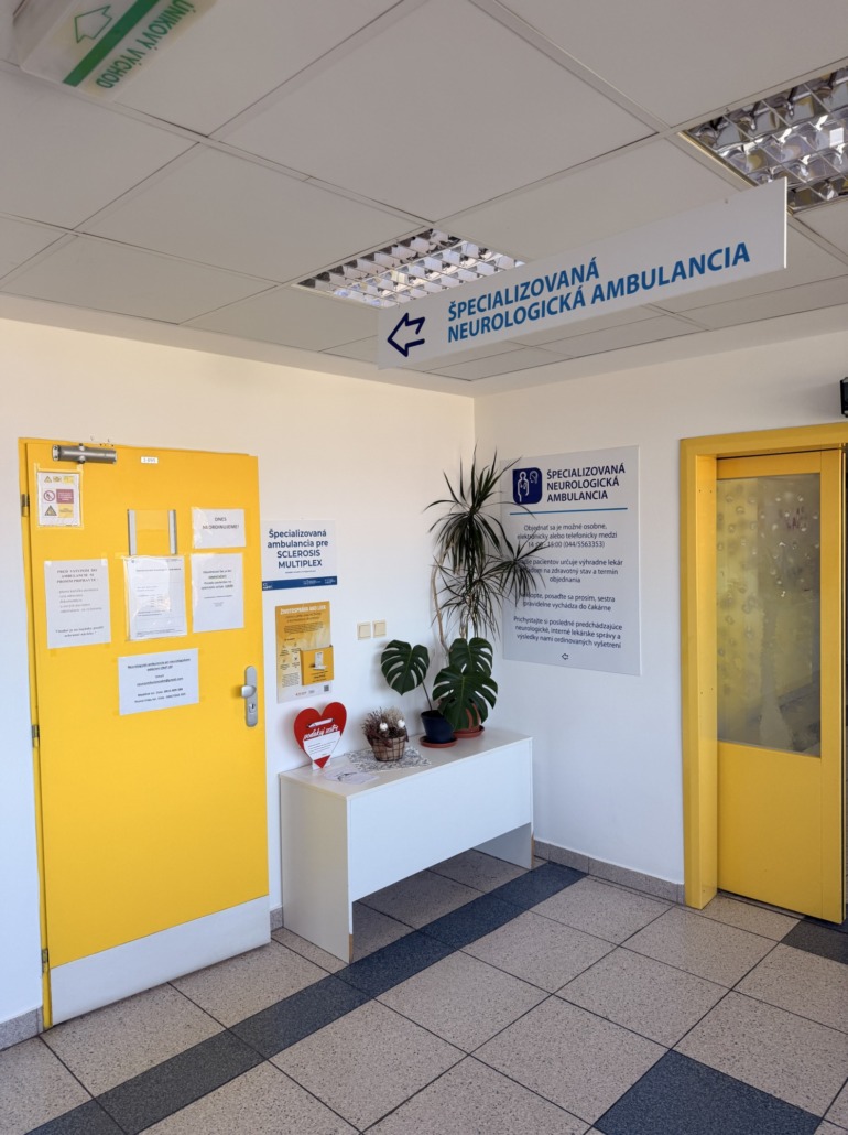 Ambulancia pre pacientov so sklerózou multiplex Liptovskej nemocnice